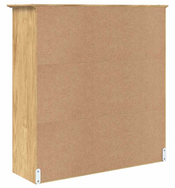 Üvegajtós tároló BODO Méz barna 115,5 x 38,5 x 117,7 cm