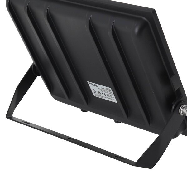 PRIOS Prios LED kültéri reflektor Maikel, 150W, 12000lm, fém, Fekete, Alumínium, Modern