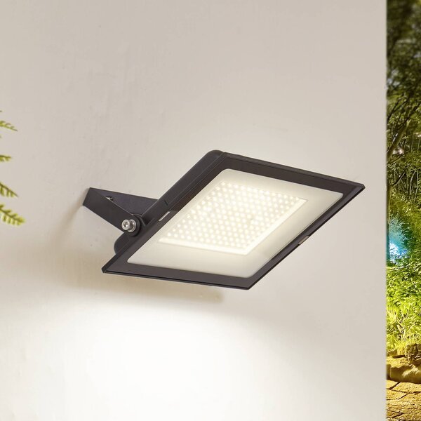 PRIOS Prios LED kültéri reflektor Maikel, 150W, 12000lm, fém, Fekete, Alumínium, Modern