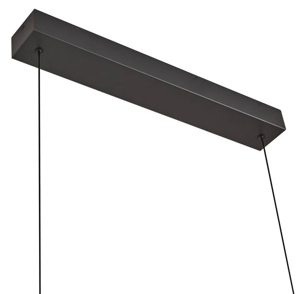 Lucande Madu LED lógó világítás, fekete, fém, 92,5 cm hosszú, Fekete, Nappali / Étkező, fém, Modern