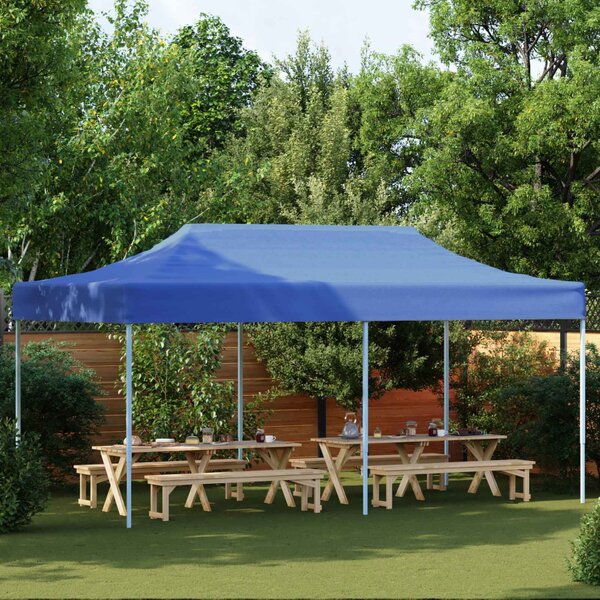 Partysátor Kék 291 x 580 x 315 cm Oxford Szövet