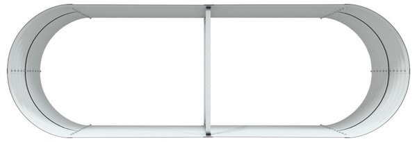 Kerti Emelt Ágy Barna 240x80x81 cm Horganyzott Acél