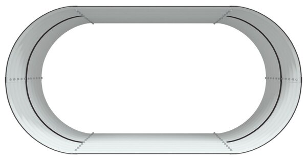 Kerti Emelt Ágy Barna 160x80x81 cm Galvanizált Acél