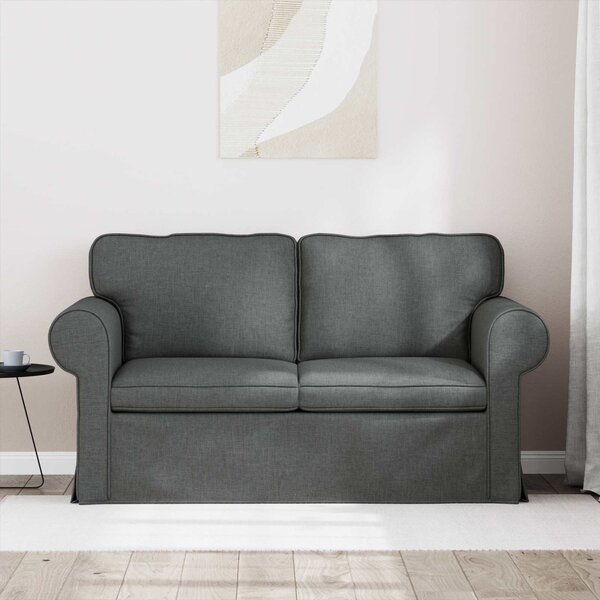 VidaXL Kanapé Sötétszürke 155 x 82 x 80 cm szövet