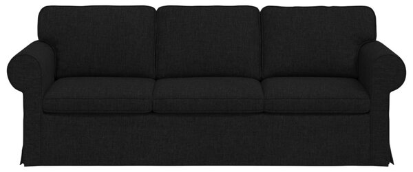 VidaXL Kanapé Fekete 215 x 82 x 80 cm szövet