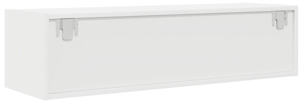 TV Szekrény Fehér 100x31x25,5 cm Műszaki Fa