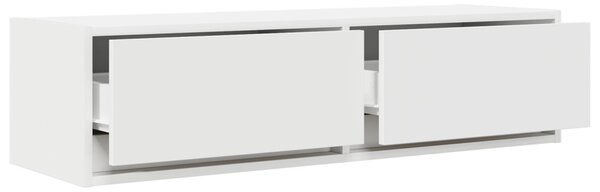 TV Szekrény Fehér 100x31x25,5 cm Műszaki Fa