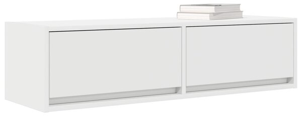 TV Szekrény Fehér 100x31x25,5 cm Műszaki Fa