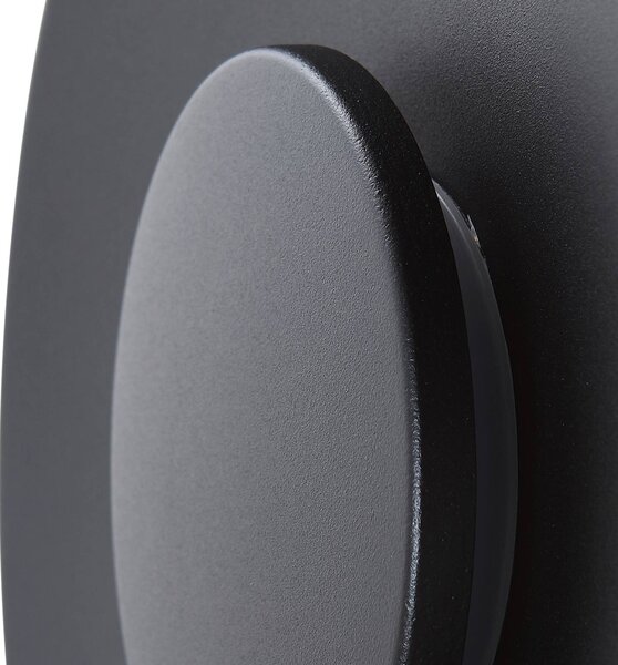 Lucande Kayana LED kültéri fali világítás, fekete, alumínium, 24 cm, Fekete, Alumínium, Modern