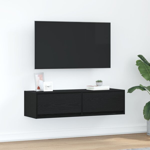 TV szekrény 100 x 31 x 25,5 cm Musta tammi Szerelt fa