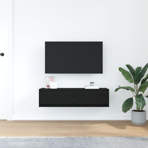 TV szekrény 100 x 31 x 25,5 cm Musta tammi Szerelt fa