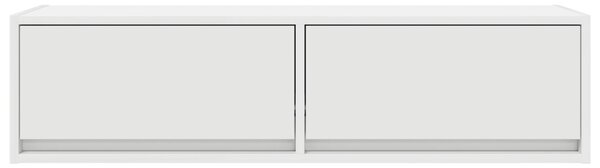 TV Szekrény Fehér 100x31x25,5 cm Műszaki Fa