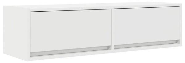 TV Szekrény Fehér 100x31x25,5 cm Műszaki Fa