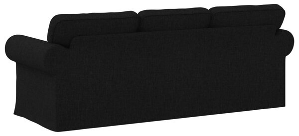 VidaXL Kanapé Fekete 215 x 82 x 80 cm szövet