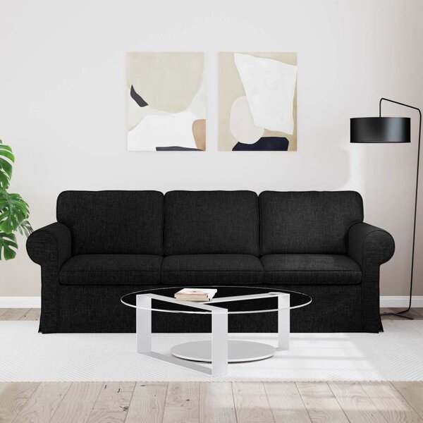 VidaXL Kanapé Fekete 215 x 82 x 80 cm szövet