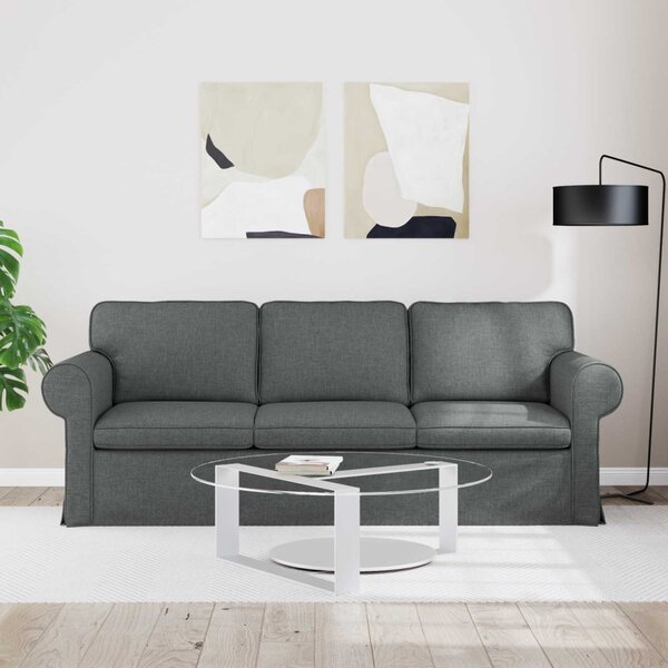 VidaXL Kanapé Sötétszürke 215 x 82 x 80 cm szövet