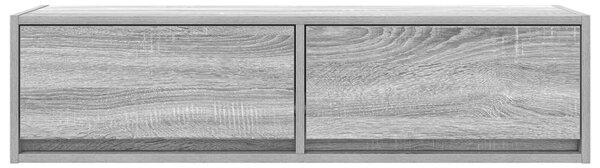 TV Szekrény Szürke Sonoma 100x31x25,5 cm Szerelt Fa