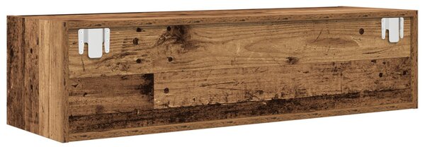 TV Szekrény Régi Fa 100x31x25,5 cm Műanyag Fa