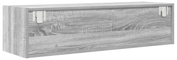 TV Szekrény Szürke Sonoma 100x31x25,5 cm Szerelt Fa