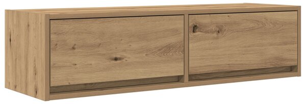 TV szekrény fiókkal kézműves tölgy 100 x 31 x 25,5 cm Faanyag