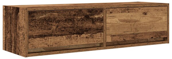 TV Szekrény Régi Fa 100x31x25,5 cm Műanyag Fa