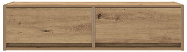 TV szekrény fiókkal kézműves tölgy 100 x 31 x 25,5 cm Faanyag