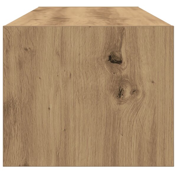 TV szekrény fiókkal kézműves tölgy 100 x 31 x 25,5 cm Faanyag