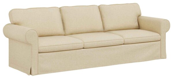 VidaXL Kanapé Krém 245 x 82 x 80 cm szövet