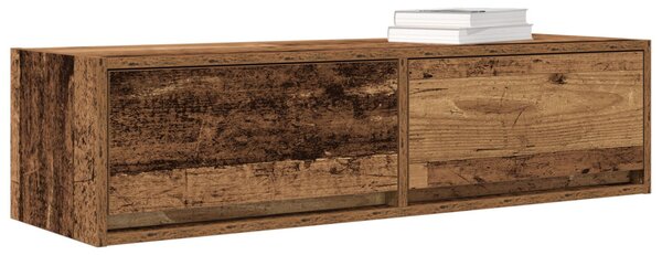 TV Szekrény Régi Fa 100x31x25,5 cm Műanyag Fa