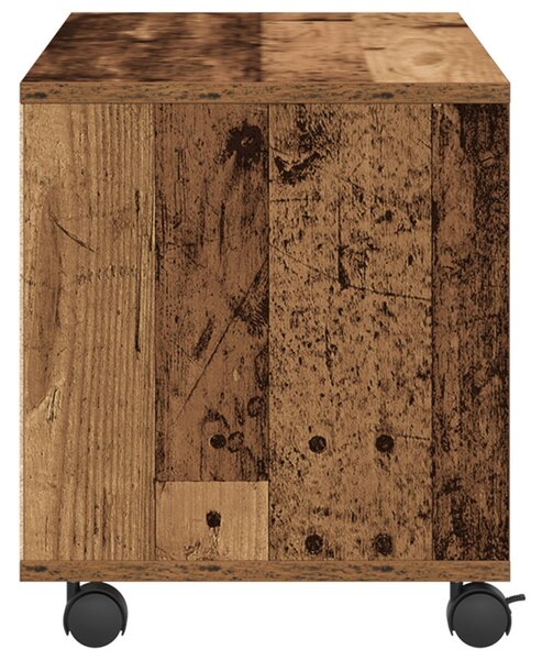 TV Szekrény Régi Fa 90x35x35 cm Műgyanta