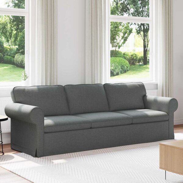 VidaXL Kanapé Sötétszürke 245 x 82 x 80 cm szövet