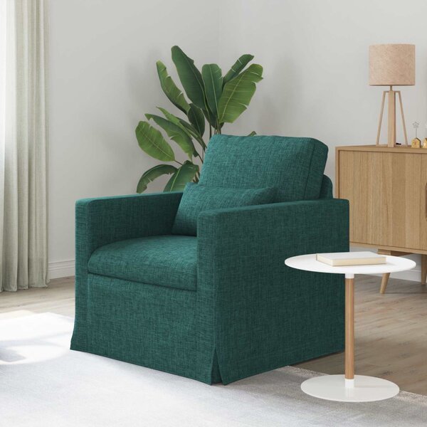 VidaXL Kanapé Sötétzöld 78 x 78 x 80 cm szövet