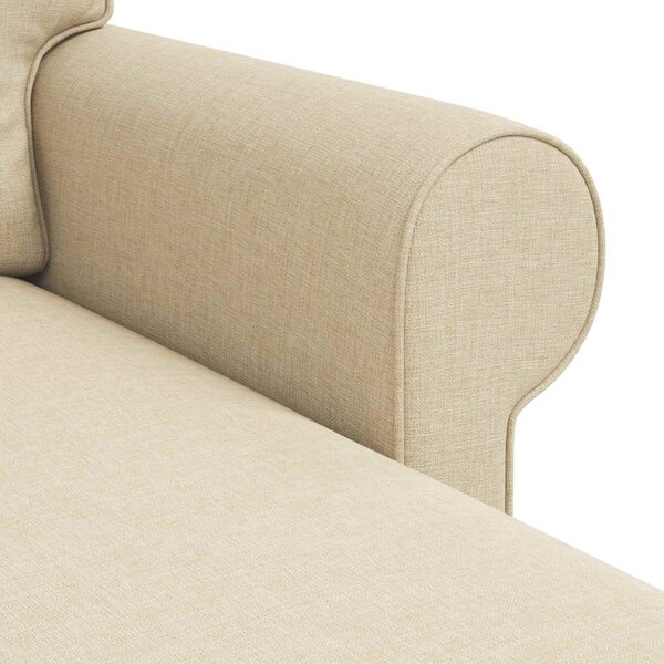 VidaXL Kanapé Krém 215 x 138 x 80 cm szövet