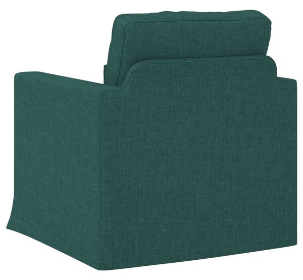 VidaXL Kanapé Sötétzöld 78 x 78 x 80 cm szövet