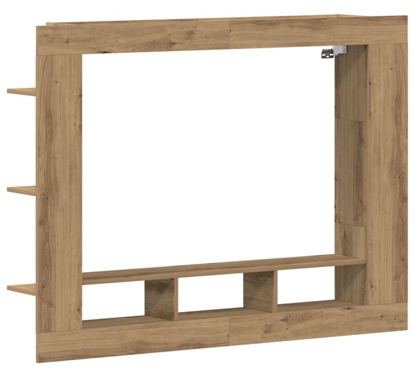 TV szekrény 152 x 22 x 113 cm kézműves tölgy Szerelt fa