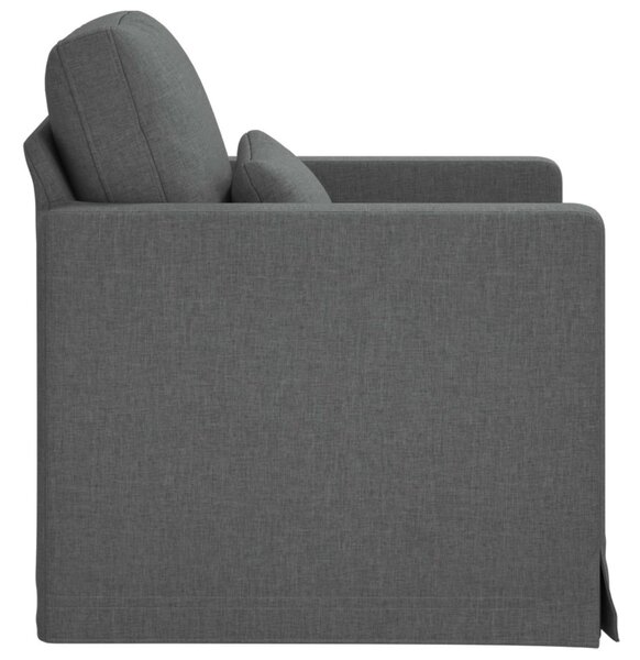 Kanapé Sötétszürke 78 x 78 x 80 cm szövet
