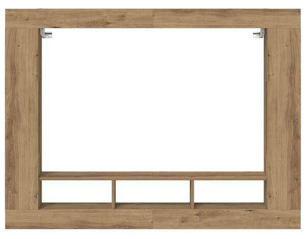 TV szekrény 152 x 22 x 113 cm kézműves tölgy Szerelt fa
