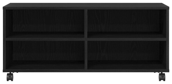 TV Szekrény Fekete 90x35x35 cm Mérnöki Fa