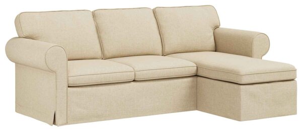 VidaXL Kanapé Krém 215 x 138 x 80 cm szövet