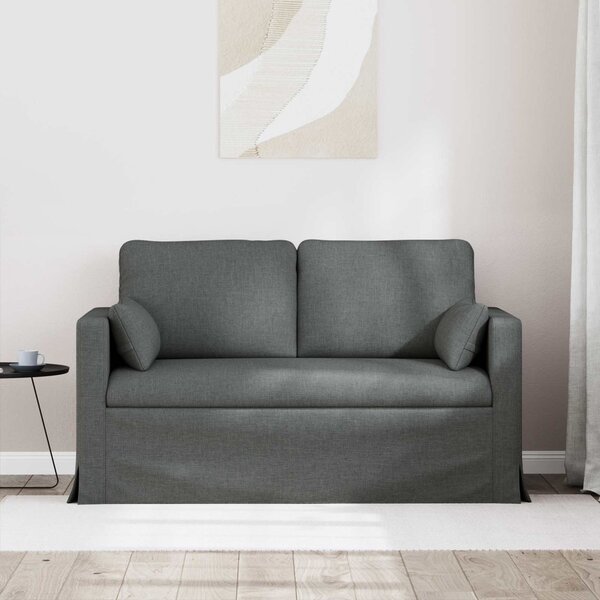 VidaXL Kanapé Sötétszürke 139 x 78 x 80 cm szövet