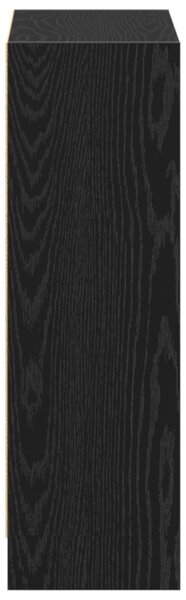 Könyvespolc Fekete 60x24x76 cm Műanyag