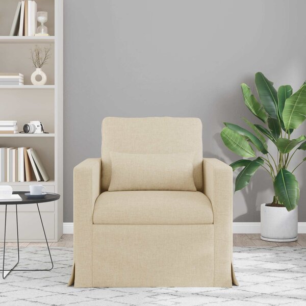VidaXL Kanapé Krém 78 x 78 x 80 cm szövet