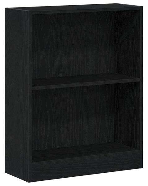 Könyvespolc Fekete 60x24x76 cm Műanyag