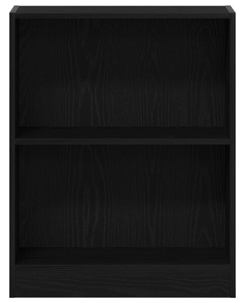 Könyvespolc Fekete 60x24x76 cm Műanyag
