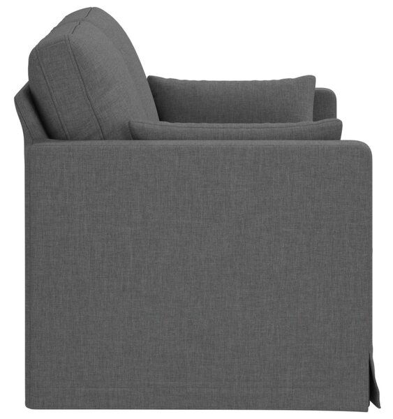 VidaXL Kanapé Sötétszürke 139 x 78 x 80 cm szövet