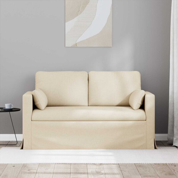 VidaXL Kanapé Krém 139 x 78 x 80 cm szövet