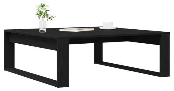 Fekete Tölgy Kávézóasztal 100x100x35 cm Tervezett Fa