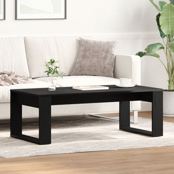 Dohányzóasztal Fekete tölgy 102 x 50 x 35 cm Faanyag