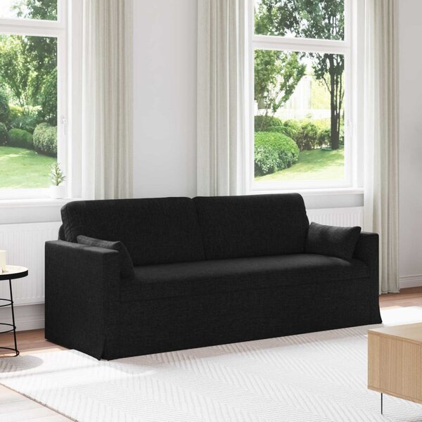 VidaXL Kanapé Fekete 198 x 78 x 80 cm szövet