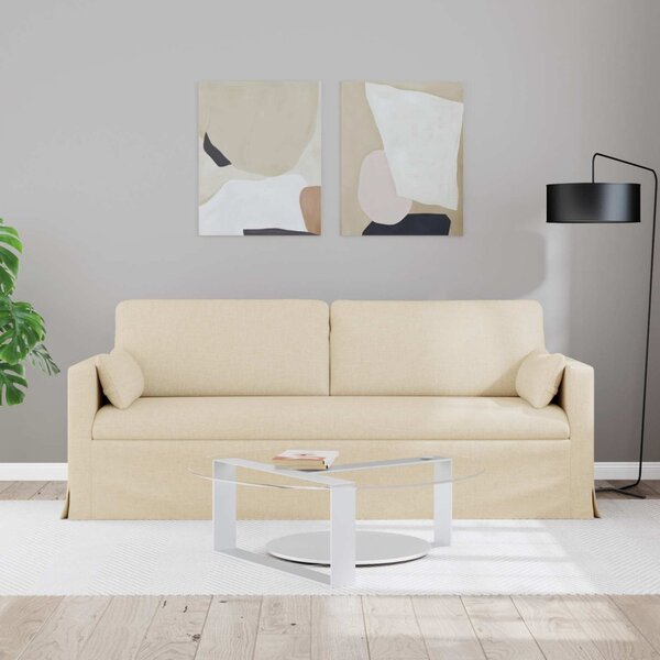 VidaXL Kanapé Krém 198 x 78 x 80 cm szövet